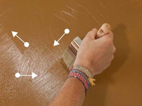 Comment peindre un mur avec de la peinture granuleuse Puntofino étape 2
