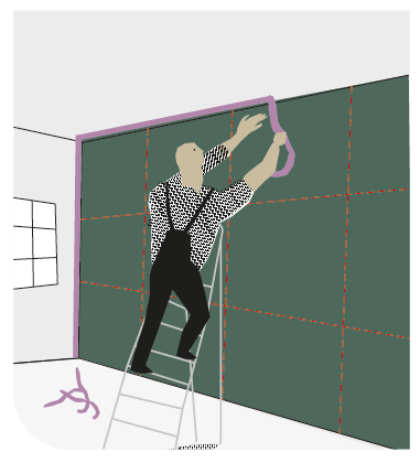 colora plan pas à pas - peindre un mur intérieur étape 8