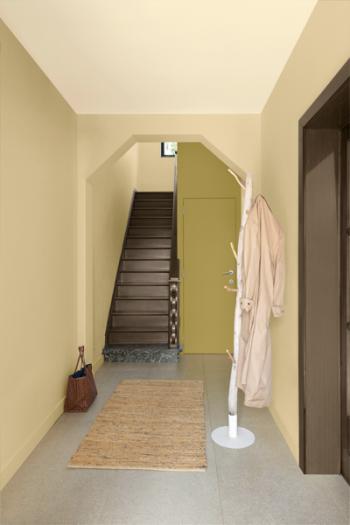 Agrandissez optiquement votre hall d'entrée avec des couleurs claires et agréables.