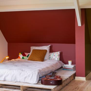 Peignez votre chambre à coucher en rouge