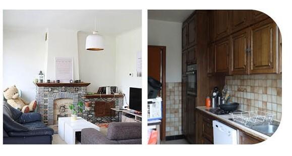 colora -  voor-foto met keuken en leefruimte