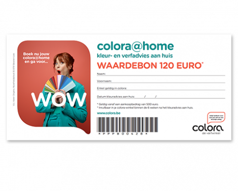 colora | Ontvang na je kleuradvies aan huis een verfbon bij aankoop van €500