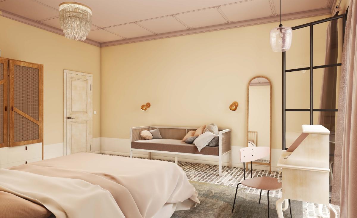 Creëer een rustgevende ruimte met een natuurlijk kleurenpalet in de slaapkamer