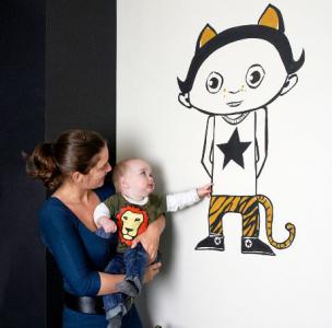 Kinderkamer ideeën: Een muurschildering in de kinderkamer