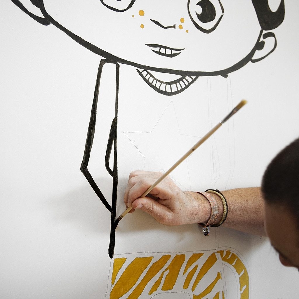 Uitgelezene Blog - Kinderkamer ideeën: Een muurschildering in de kinderkamer CA-19